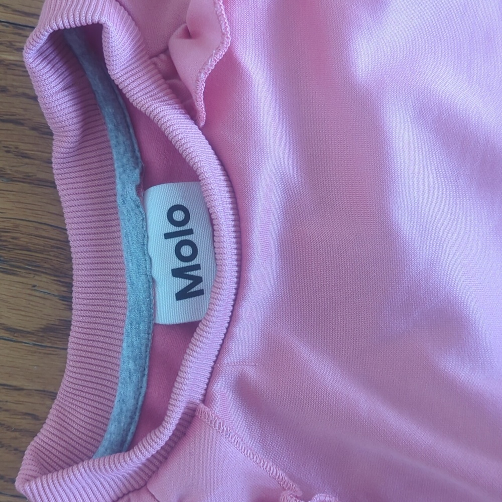 Molo Pink 🩷 Ruffled Sweatsuit - Picture 2 of 5
